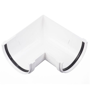 Угловой элемент желоба 90° унив. PREMIUM (Пломбир)