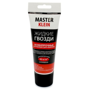 Жидкие гвозди особопрочные усиленные д/панелей белые Master Klein 125г 1382_МК