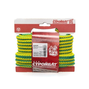 Шнур вязаный полипропилен. 8мм (цветной 10м)