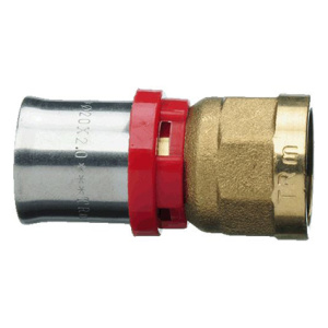 Соединение пресс 20*1/2" с вн.рез. красн.кольцо TRm02011