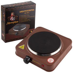 Плитка эл. 1-конф. Матрена МА-061 1000Вт коричневая / 716370