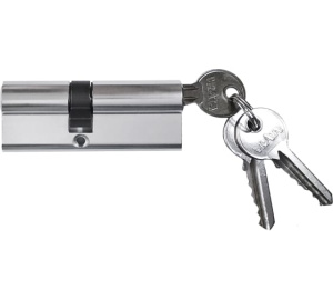 Механизм цилиндровый Vrata ЦМ90 (40х50) алюм. 3ключа хром 208220
