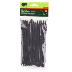 Хомут 150х2,5мм пласт.черный (100шт) Сибртех 45545