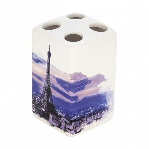 Стакан д/зубных щеток Рыжий кот Париж керамика 231941