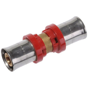 Соединение пресс 16*16 красн.кольцо TRm02008