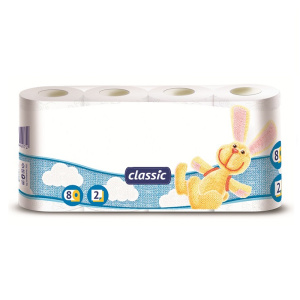 Туалетная бумага 2-х слойная (8 рулонов) в ассортименте 177180