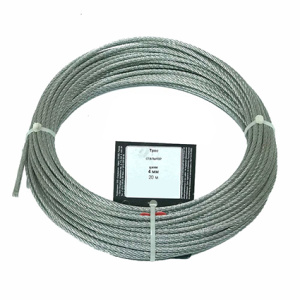 Трос 4мм стальной DIN 3055 (20м)