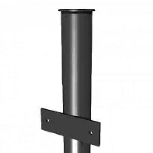 Столб из металлической трубы с планками 3,0м D48мм