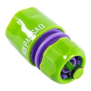 Соединитель пластмассовый быстросъемный для шланга авкастоп 1/2 Palisad 66140