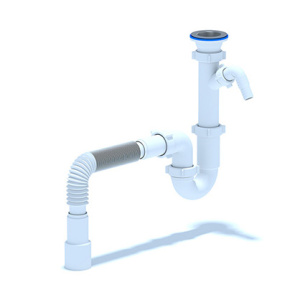 Сифон АНИ 1.1/2"*40*50 с отв. д/стиральной маш. с гибк.трубой 40*50 С0310 / 88063