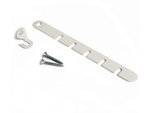 Ограничитель оконный гребенка мет. белый  00083