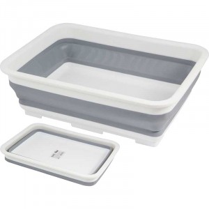 Таз складной 8л прямоуг. силикон Рыжий Кот  3920