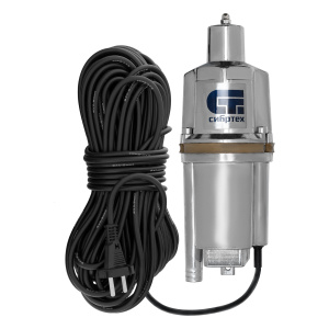 Насос вибрационный СВН300Н-15 нижний забор 300Вт напор 75м 1200л/ч кабель 15м Сибртех 99306