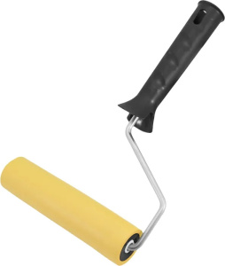 Валик прижимной резиновый д/разглаживания обоев 150мм Black Edition mini Decor 138-1150