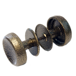 Ручка-кнопка РК1М Латунина метал. бронза (Саратов)