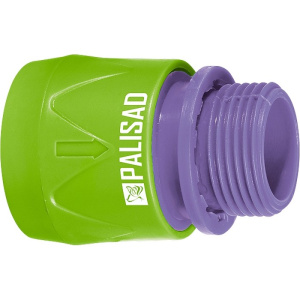 Соединитель пластм. быстросъемный для шланга внешняя резьба 3/4" Palisad 66175