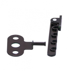 Ограничитель оконный д/пл. окон с гребенкой коричневый  213110