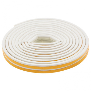 Уплотнитель резиновый 6м профиль Р белый Сибртех 88913