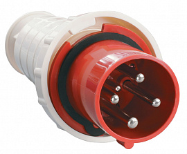 Вилка 034 переносная ЗР+РЕ 63А 380В IР54 ИЭК