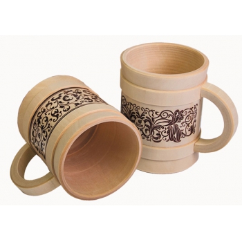 Кружка Банные штучки-32240 0,5л точёная Бочонок