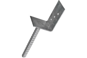 Анкерное основание столба тип L PSL 84*335*130