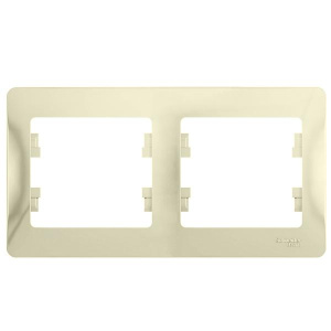 Рамка 2-м Glossa бежевая GL000202