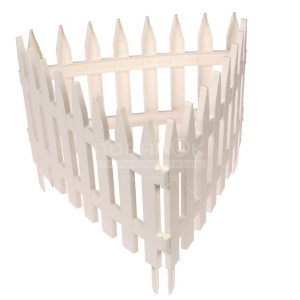 Забор декоративный №2 Палисадник белый 28см/3м