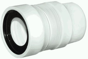 Слив для унитаза АНИ с гладк. вып. 110мм К821R 32411