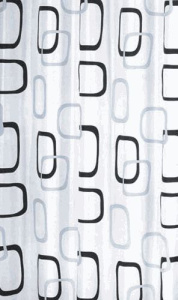 Шторка д/в тканевая 180х180см Геометрия MZ-07 / 20957