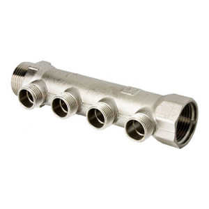 Коллектор никел.4 выхода нар.резьба  3/4-1/2"VaItec