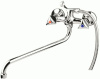 Смеситель MELODY DinaIro керамика длинный излив MDV40141 / 65003