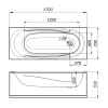 Ванна акриловая Standard Middle 170х70 MELODIA MBHR01117070 13191