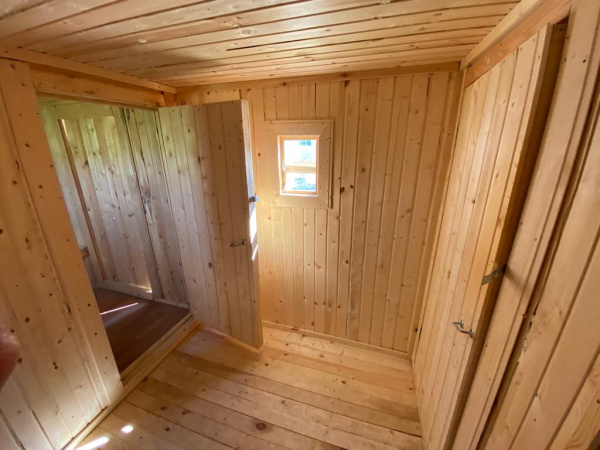 Баня каркасная (6м) 