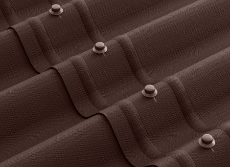 Лист Ондулин Smart коричневый 1,95х0,95м (без гвоздей)