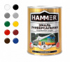 Эмаль унив. уск/суш HAMMER белая (0,9кг)