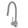 Смеситель д/кухни Ex-Promt Kitchen картридж д.40мм гибкий излив gray Ex125.4-11 лат.(без подвод