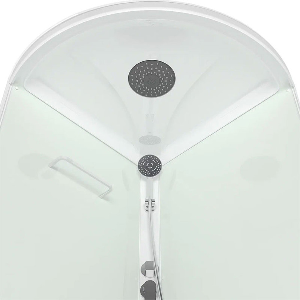 Кабина JIVE 90х90 низкий, мат.стекло, бел.стен., бел.проф. MB02003 17948