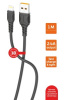 Кабель GoPower GP06L USB(A)шт-8pin шт (lighting, iphone) быстрая зарядка 1м 2,4A ПВХ черный 855260