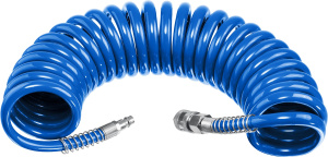 Воздушный шланг спиральный 5м 6х8мм 15 бар ЗУБР 6473-05
