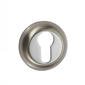 Накладка дверная круглая никель/хром (РОС)