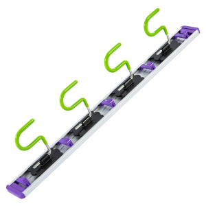 Алюминиевый настенный держатель для садового инструмента 4 крюка Palisad 68304