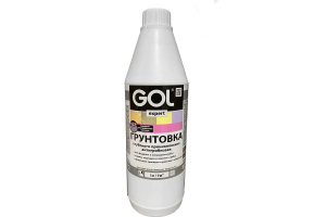 Грунтовка акриловая антигрибковая глубокого проникновения с индикатором GOL expert (1л) Exp.117