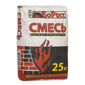 Смесь печная кладочная 25кг (Боровичи)