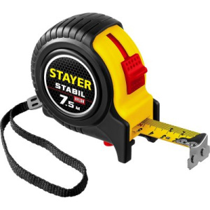 Рулетка STAYER Professional Stabil 7,5м*25мм 34131-075