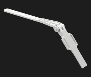 Крепление PREMIUM регулир. д/кронштейна желоба (Пломбир) 