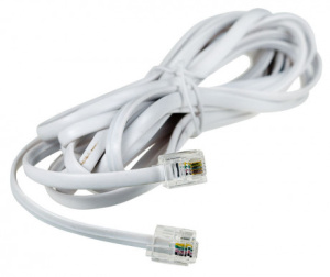 Удлинитель ТЛФ Rexant евро 2м*4жил. белый