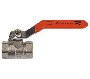 Кран шаровый газ. 3/4" в/в ручка TeRma-R30565