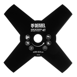 Диск для триммера 255*25,4*1,6мм 4 лезвия Denzel 96366