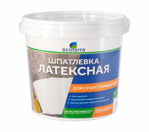 Шпатлевка для сухих помещений ECOTERRA латексная 1,5кг