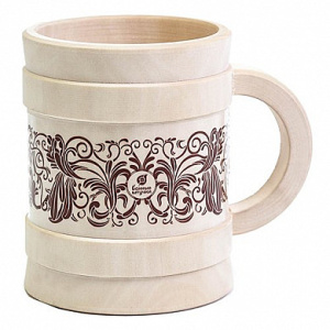 Кружка Банные штучки-32240 0,5л точёная Бочонок